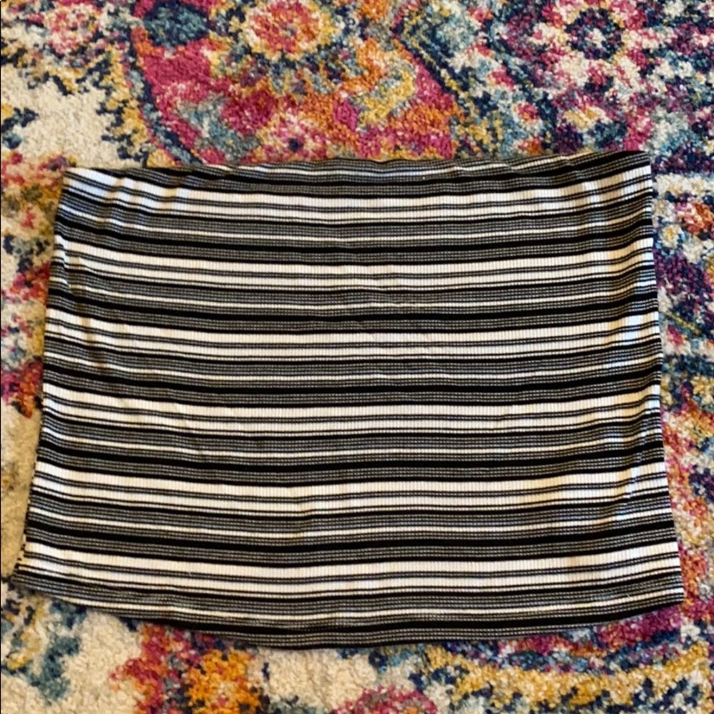 Black/blue/white American eagle tube top